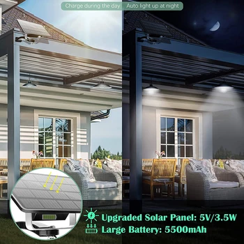 Висящи лампи на слънчеви батерии, реколта led лампи на слънчеви батерии, IP65, водонепроницаемое монтиране на стена, охранителна осветление, двор, гараж, веранда, входна врата D30