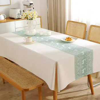 Водоустойчив Луксозен памучен покривка за Сватбена маса мека кейтеринга, покривката за шведска маса в скандинавски стил защитно фолио за плот на камината De Mesa