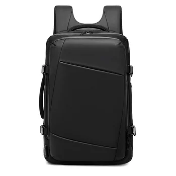 Водоустойчив модерен мъжки раница с USB зареждане, на 15.6-инчовата чанта за лаптоп, бизнес пътуване, мъжки Mochila 2024, Новост