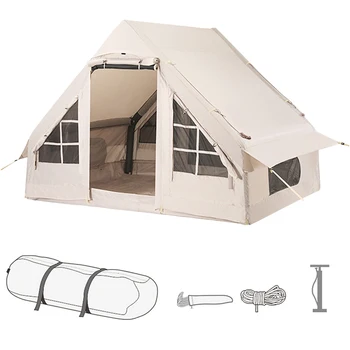 Водоустойчив надуваема палатка за къмпинг, риболов, разходки, пикник, планински походи, палатки, за 3-8 човек, оксфордской палатки