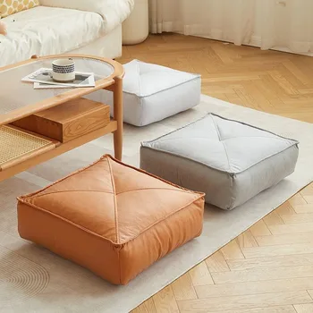 Възглавница-futon в японски стил, подови възглавници за седалки от изкуствена кожа с пълнители, за всекидневната, сгъстено мързеливи подложки-татами за дома