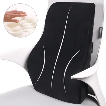 Възглавница за подкрепа на долната част на гърба за автомобилния офис стол Възглавница за гърба от пяна с памет ефект отскок, релаксираща подкрепа, снимающая умора по време на шофиране Офис