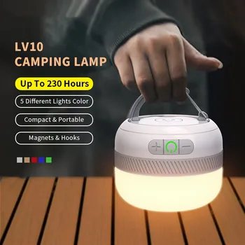 Външен led фенерче за къмпинг LV10 230 часа Акумулаторна лампа за къмпинг с магнит Лампа Преносим авариен лампа