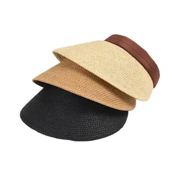 Годишният нов стил, празен цилиндър, дамски слънчеви шапки за пътуване, градинска шапка с широка периферия, търговия на едро