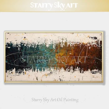 Голяма стенни картини, Ръчно рисувани с висококачествени palette knife Съвременната абстрактна живопис с маслени бои на абстрактното изкуство на ръчно изработени Маслена живопис