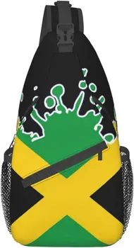 Готина Ямайка, ямайски флаг, превръзка през рамо, раница, чанта за пътуване, туризъм нагрудная чанта, раница за мъже, жени, пътуване на открито