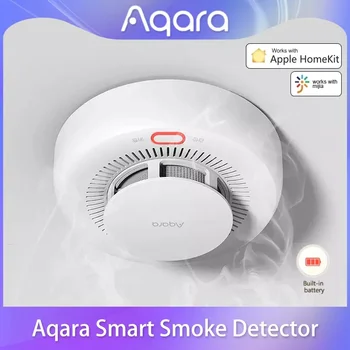 Детектор за дим AQARA, наблюдение, пожароизвестяване Zigbee, сензор за откриване на дома за сигурност, дистанционно управление, работа с Xiaomi Home Homekit