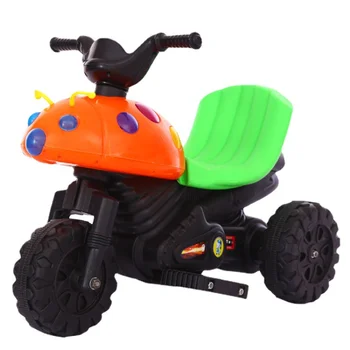 Детски електрически мотор Beetle за ранно обучение на деца в езда на превозни средства, играчки с девет светлини, триколка с музикални педала на спирачките