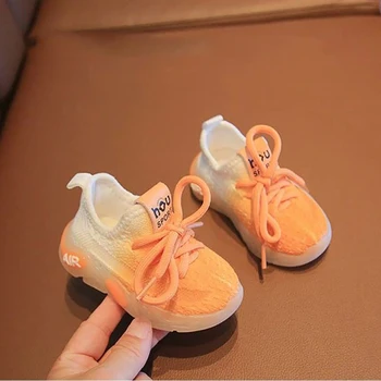 Детски Обувки от 1 до 3 години, Тенис на Детска Лека Ежедневни Обувки за Малки Момичета И Момчета, Дишащи Обувки с Гумена Подметка и Окото