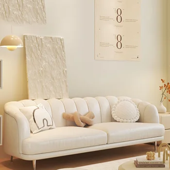 Диван в скандинавски стил, за всекидневната, удобна спускащите модерен и луксозен диван за почивка, мек слой диван, комплекти градински мебели Soggiorno