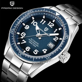 Дизайн на PAGANI, Нови луксозни спортни механични ръчни часовници, висок клас марка, мъжки автоматични часовници, водоустойчиви часовници е от неръждаема стомана за мъже