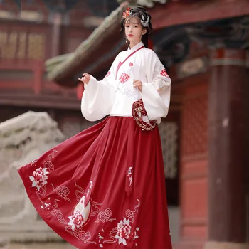 Древното рокля Ханьфу, народен танцов костюм, женствена рокля на принцеса на династия Хан, фея Ханьфу, танцови, в ориенталски стил, cosplay за момичета