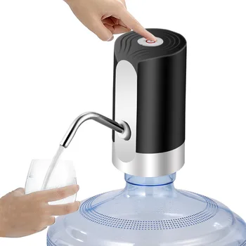 Електрическа помпа-вода опаковка, автоматична помпа за бутилки с вода, водна помпа за зареждане чрез USB, автоматичен превключвател, захранващи за напитки, с едно кликване на мишката