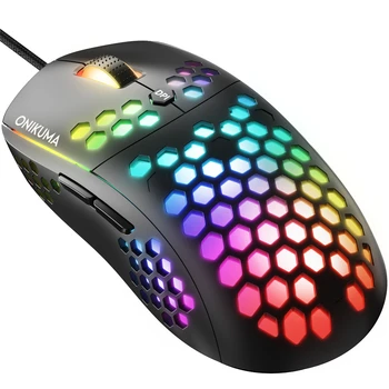 Жичен детска мишката CW903, оптична USB мишка за киберспортивных игри, 6 led цветове RGB за игри на преносими КОМПЮТРИ