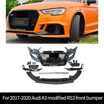 За Audi A3 2017-2020 промяна на външния вид на RS3 комплект предна броня Audi A3, аксесоари за автомобил дифузьор