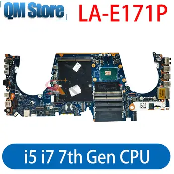 За HP ZBOOK 17 G4 дънна Платка на лаптоп 921329-001 9211325-501 921327-601 E3-1535M i5 i7 Процесор 7-то поколение CPW70 LA-E171P DDR4