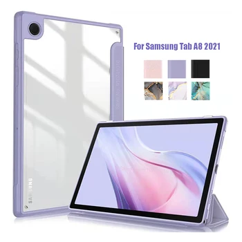 За Samsung Galaxy Tab A8 10.5 инча 2021 Калъф Funda PU Калъф-поставка за Samsung Tab A8 SM-X200 X205 Capa Protetora Калъф за таблет на Корпуса