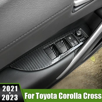 За Toyota Corolla Cross XG10 2021 2022 2023 Хибридни автомобили вратата подлакътник прозорец Асансьор Стъклена бутон за управление Превключвател на лентата Покритие на капака