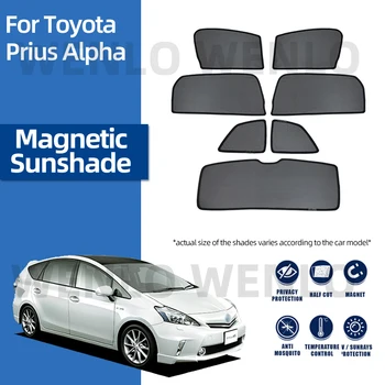 За Toyota Prius Alpha 2011-2018 шторка на предното стъкло, магнитен козирка, авто козирка, стъклена козирка с клипс, прозорец козирка