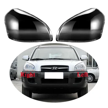 За автомобил Hyundai tucson лампа 2006-2012 предните фарове прозрачна обвивка лампи маска капак фарове обектив Стъкло фарове
