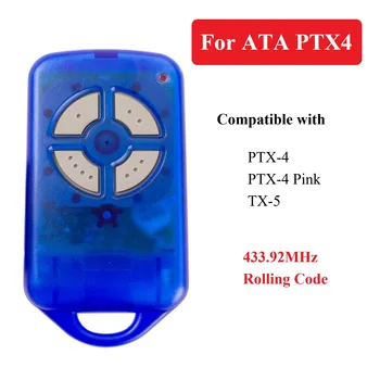 За АТА PTX4 PTX4-в Розов цвят, дистанционно управление на гаражни врати Herculift 433,92 MHZ подвижна код