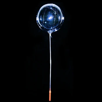 За многократна употреба светещи led топка, кръгъл прозрачен балон, рожден ден, сватбена украса, led балон с мехурчета, детски душ