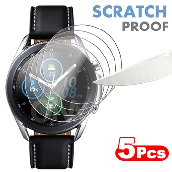 Закалено стъкло 9H премиум-клас за Samsung Galaxy Watch 3 41 мм и 45 мм, аксесоари за умни часа, защитно фолио за екрана, аксесоари