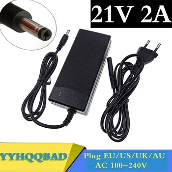зарядно устройство за литиеви батерии 21v 18v 2a 5 серии 100-240 В 21V 2A зарядно устройство за литиеви батерии, led подсветка показва такса