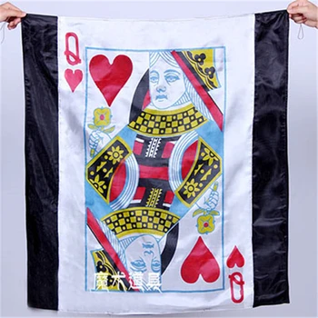Знаменца от джоба на покер (Queen Of Hearts) - Магически Трикове се Появяват Изчезват Магия Party Stage е Трик, Илюзия Подпори Комедия