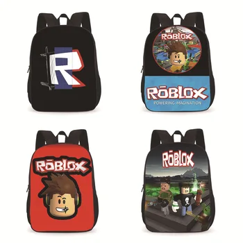 Игри периферна раница за начално училище Roblox, по-голямата голям удобна училищна чанта от полиестер, детски играчки, подаръци