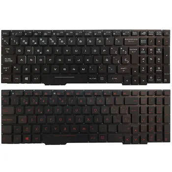 Испанска клавиатура за лаптоп ASUS GL753 GL753V GL753VE GL753VD с подсветка червено / бяло