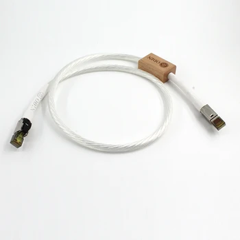 Кабел Nordost ОДИН Ethernet кабел Cat8 Speed Lan мрежов пач кабел с rj-45 посеребренным проводник висока степен на чистота