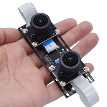 Камера модул за синхронизация с две лещи USB2.0 OTG UVC MJPEG YUY2 30 кадъра в секунда, 3D VR Стерео usb Уеб камера синхронни обхвата на камерата