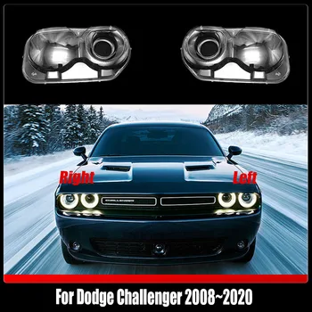 Капак фарове прозрачна обвивка фарове обектив замени оригинална лампа от плексиглас за Dodge Challenger 2008 ~ 2020