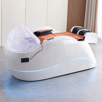 Керамична купа, умна електрическа масажът легло за измиване на коса, фризьорски салон, специално легло за терапия на главата