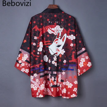 Кимоно плажна женски японската сакура, юката, дамски азиатската дрехи, жилетка, риза, летни дамски традиционните кимона, cosplay Хаори