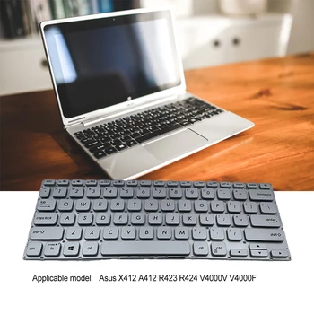 Клавиатура Ефективна Toetsenbord Прахозащитен Клавиатура резервни Части За Ремонт на устойчива на плъзгане Подмяна на Клавиатура за Asus Vivobook X412