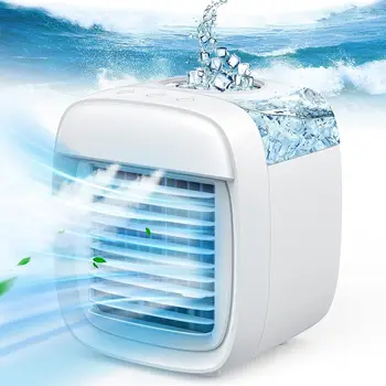 Климатик, Персонален Климатик, 3 В 1, 3-Високоскоростен USB-Мини Охладител на Въздуха с Резервоар за Вода с обем от 880 мл за Спалня, Офис, Дневна