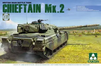 Комплект модели TAKOM 2040 1/35 британски основния боен танк chieftain Mk.2 в събирането на