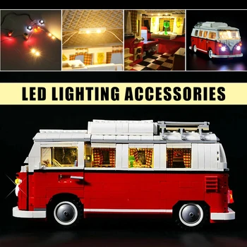 Комплекти Светодиодни Лампи За Lego 10220 VW T1 Camper VAN Creator Expert Тухлени Играчки Аксесоари За Led Осветление, Светещи Детайли