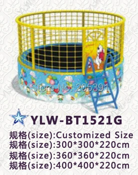 конструкция за скокове в кръгла батут за деца