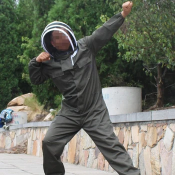 Костюм пчелите Костюм пчелар напълно окачена облекло за пчеларството за многократна употреба гащеризон за кошер Инструменти за пчеларството