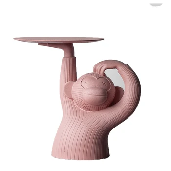 Креативен маса в скандинавски минималистичном стил, масичка за кафе с червена маймунката, разтегателен, на италиански дизайнер, онлайн магазин red забавни ta