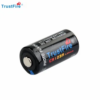Литиева Батерия Trusfire cr123a lithium 3.0 1300 mah, които Не са Акумулаторни Литиево-Йонни Акумулаторни Батерии Бял/Черен Цвят на Фенерчето, Играчки за Камерата
