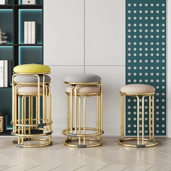 Луксозен стол за дневна в скандинавски стил, офис хол, златна дизайн, уникален стол за почивка, модерен салон Fauteuil, мебели за балкона WWH15XP