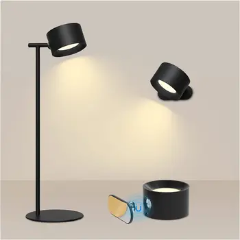Магнитен стенен неперфорированный сензорен прекъсвач USB настолна лампа led нощни лампи с регулируема яркост защита на очите нощни лампи за четене