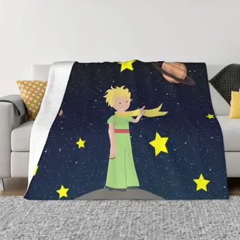 Малкият принц, топло фланелевое одеяло Le Petit Prince, Франция, аниме, покривки за легла, покривки за мека мебел