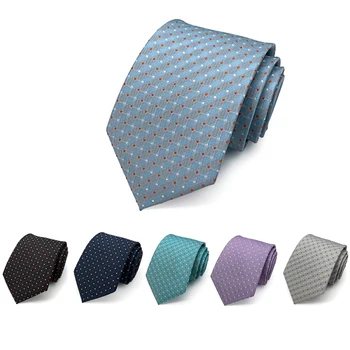 Марка Desiger 7 см, луксозна вратовръзка в клетка за мъже, висококачествени модерен официален бизнес вратовръзка, мъжки подарък с кутия