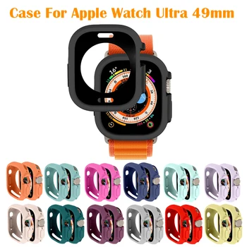 Мек калъф от TPU за Apple Watch 8 Ultra 49 мм, цветни, водоустойчиви, устойчиви на спад, за Iwatch Series 8 Pro 49 Аксесоари