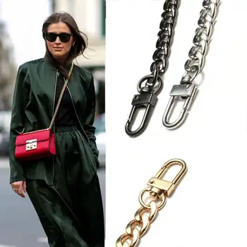 Метална верижка за чанти, сребристо-златна каишка за чанти, дамски взаимозаменяеми в чантата си, верига, ремъци за чанти през рамо, аксесоари за малки чанти